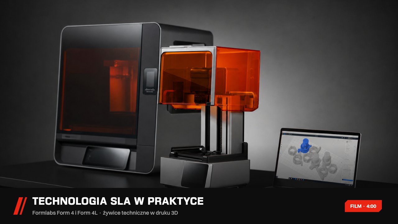 Film: technologia SLA w praktyce na przykładzie Formlabs Form 4 i 4L