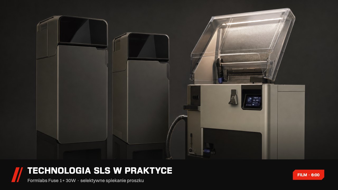 Film: technologia SLS w praktyce na przykładzie Formlabs Fuse 1+ 30W