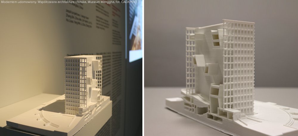 Makieta architektoniczna budynku biblioteki z druku 3D