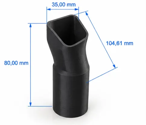 Przykład kanału powietrznego w ABS-M30