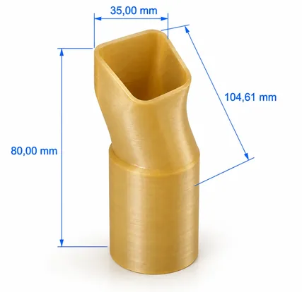 Przykład kanału powietrznego w ULTEM 9085