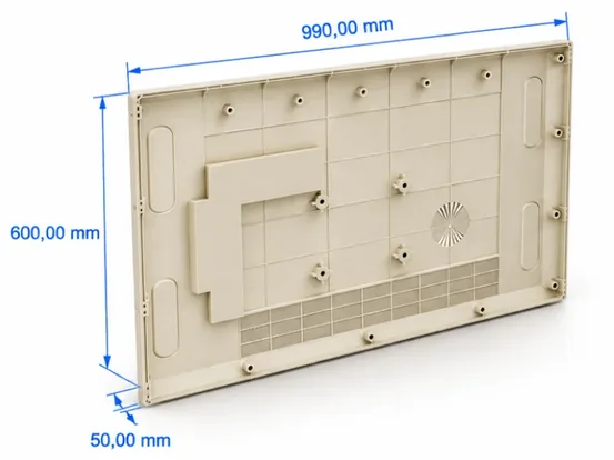 Panel z ASA, druk 3D FDM, przykładowa cena 5 720 zł za sztukę